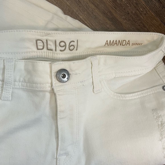 DL1961 Women's Crisp White Skinny Jeans - Picture 2 of 5